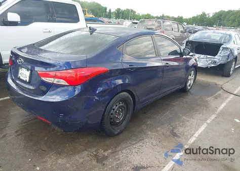 2013 Hyundai Elantra Gls from USA, damaged, VIN 5NPDH4AE3DH336780